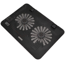 1St 15,6 Verstellbarer Laptopständer Mit Lüfter (Schwarz)