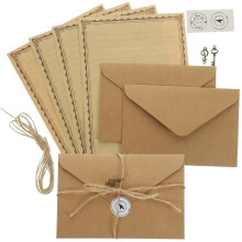 2 Sets Briefpapier A5 Mit Umschlag Reise Notizblock Einlage