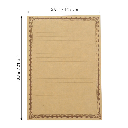 2 Sets Briefpapier A5 Mit Umschlag Reise Notizblock Einlage 1