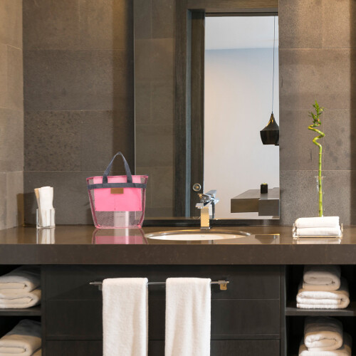 2Stk Netz Duschbeutel Hängend Tragbar Badezimmer Organizer 1