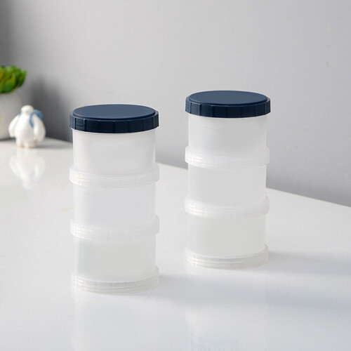 2 Sets Baby Nahrungsmittelbox Mit Milchpulverbehälter 2