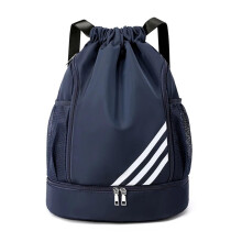 Sport Basketball Backpack Waterproof Outdoor Travel Bag Dark Blue Basketball Pouch For Hiking Climbing And Fitness