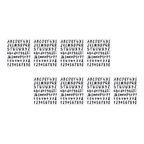 8Stk Alphabet Nummer Diy Aufkleber Selbstklebend