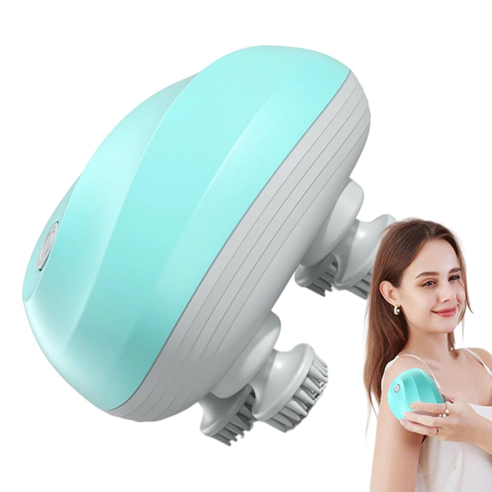 Blue Head Massager Rechargeable Cordless Electric Scalp Massager Lake Scratcher Cleaning Scrubber Tool For Spa Home Use