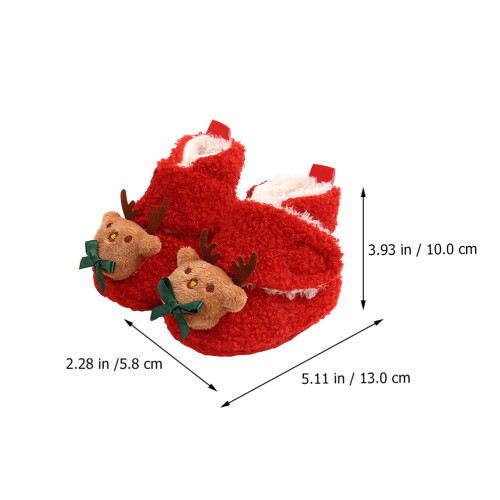 2 Paren Zachte Antislip Babylaarzen 22 Rood 2