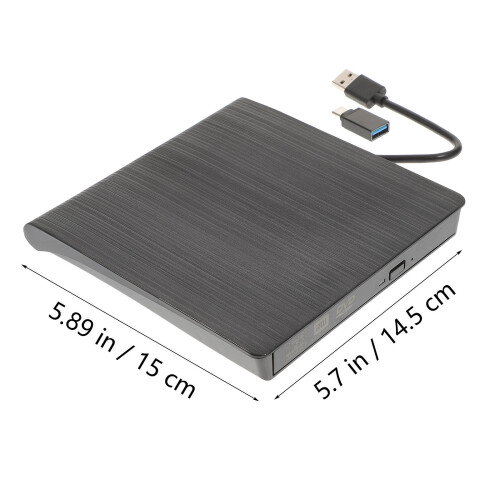 Externer Einbauschacht Cd Dvd Rw Optischer Brenner Schwarz 2