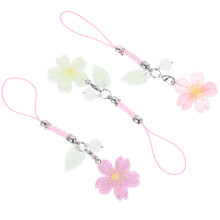 3Stk Handy Anhänger Blumen Schmuck Lanyard Kette Niedliche