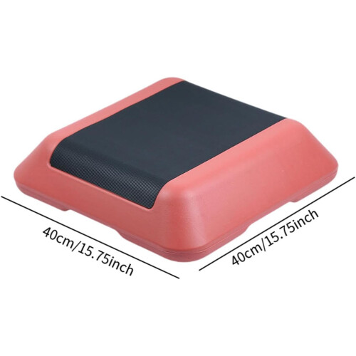 Aerobic Step Platform Red Cardio Step Platform Home Exercise Routine Indoor Exercise Equipment 1