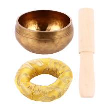 1 Set Tibetische Klangschale Meditations Schale Gelb