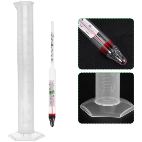 1 Set Salinitäts Hydrometer Wasser Salimeter Aquarium Testgerät 2