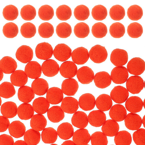 500 Stk. 25 Mm Plüschkugeln Elastisch Für Kinder (Orange) 1