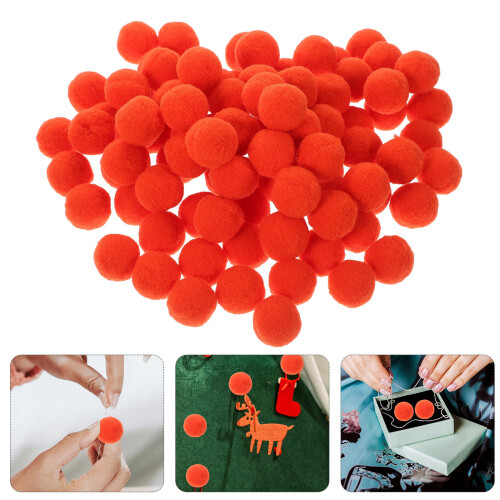 500 Stk. 25 Mm Plüschkugeln Elastisch Für Kinder (Orange) 2