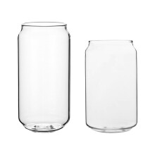 2Stk. Hitzebeständige Glasbecher Für Dosen Cocktail Trinkgenuss