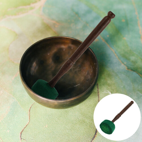 Maillet Vert En Bois Et Velours Pour Et Yoga 2