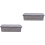 2Stk Kunststoff Essstäbchen Ablaufbox Organizer Behälter 9