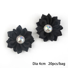 1 Beutel Mit 20 Stk Chiffon Blumen Strass Kopfschmuck