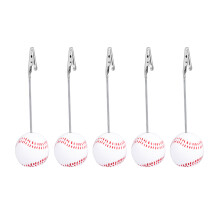 5Stk Tischnummernhalter Mit Baseball-Geformter Basis Für Hochzeit