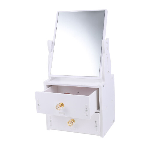 Simple Tischmakeupspiegel Multifunktions Mit Aufbewahrungsbox 2