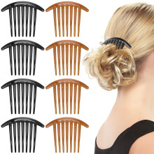 10St Acryl Halbmond Haarkämme Einlegekämme Für Schwarz