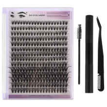 1 Set Diy Wimpernverlängerungs Kit Mit Kleberentferner Gebogener Spitze