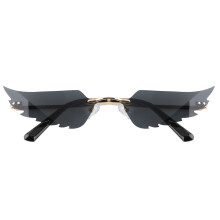 Angel Geformte Sonnenbrille Mit Goldefarbenem Gestell