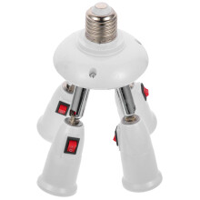 E27 Splittersockel Adapter 4 In 1 Lampenfassung Steckdosenverteiler