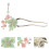 Hair-Chopstick Glazes -Haarstäbchen Für 4