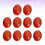 10 10x14mm Rot Oval Für Schmuckgestaltung 10