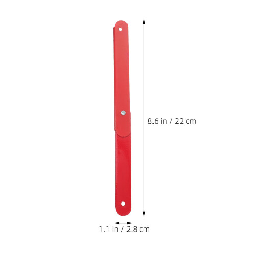 Ladder Hinge Red Galvanized Steel 4pcs 8.7x1.1x0.4in 1