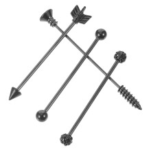 1 Set Industrielle Barbell Piercings Doppeltes Ohrloch
