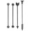 1 Set Industrielle Barbell Piercings Doppeltes Ohrloch 2