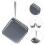Cd Case Plastic Silver Portable For Home Use 1pack 6.1x6.1in 5