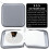 Cd Case Plastic Silver Portable For Home Use 1pack 6.1x6.1in 3