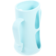1Pièces Protection Biberon Silicone Cartoon Bleu Ciel Pour Bébé