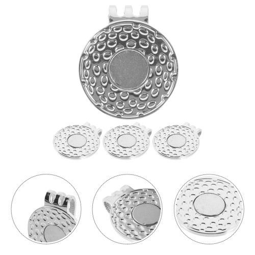4Stk. Metall Golfball-Marker Hut-Clips 2