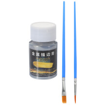 1 Set Metallic Silberfarbe Metallische Farbpigmente Malpigment
