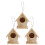 3 Pezzi Decorazione Nido Uccelli Esterno Mini Ornamento 1