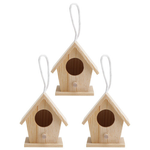 3 Pezzi Decorazione Nido Uccelli Esterno Mini Ornamento