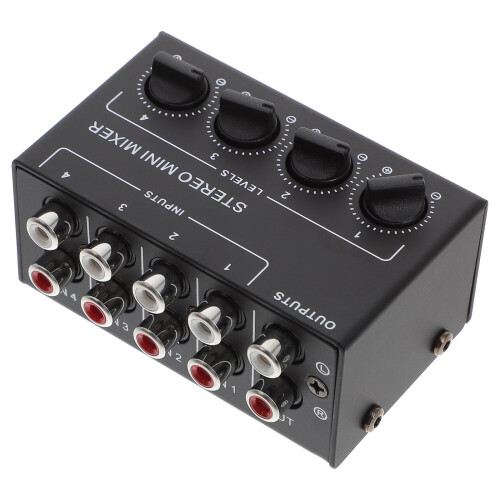 4 Audio Mixer Passieve Stereo Mini Mixer