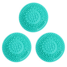 3Stk Silikon Pinselreinigung Tool Grün, Make-Up Zubehör Für Zuhause