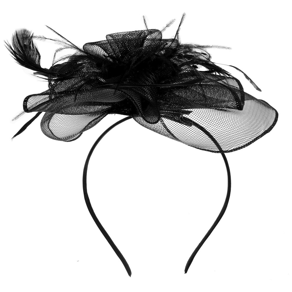Wedding Hoofdtooi Fascinator Hoofdband Pluim Stijl 1-image