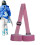 Ski Carrier Shoulder Strap Adjustable Nylon Pink Portable Binding Strap For Mountain Ski 1