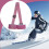 Ski Carrier Shoulder Strap Adjustable Nylon Pink Portable Binding Strap For Mountain Ski 2