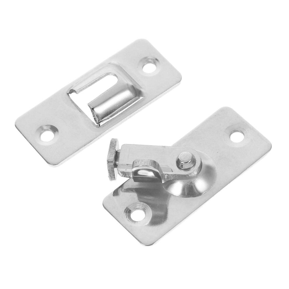 90Degree Stainless Steel Door Buckle Latch Lock Heavy Duty For Barn And Sliding Doors, Barn Door Hardware, Angled Lock 9393856324101