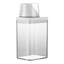 Detergent Dispenser With Measuring Cup 1100 Ml Reusable Empty Bottles Fabric Softener Compatible