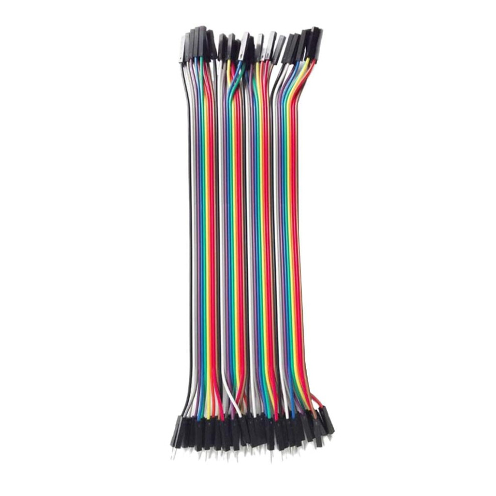 Thread For 40Pcs Multicolor Breadboard Jumper Thread Ribbon Dupont Wires 2.54Mm Pitch Breadboard Compatible 9393856324460