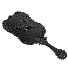 2Stk Quadratischer Make-up-spiegel Kunststoff Bedruckt Schwarz
