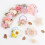 6 Elastische Haargummis Für Blumenmuster 6