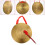 1Ensemble Instrument Percussion Gong Main Cuivre Durable 5
