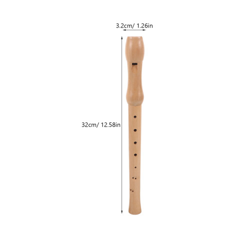 Draagbare Voor Beginners, 8-Gats, Beige, Perzikhout 1